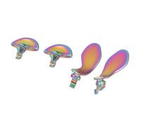 LUCKDANO Parte Trasera del Controlador de Juego 4 Paletas Traseras del Controlador de Juego - Botones Traseros de Metal Intercambiables de Acero Inoxidable para el de Borde - Rendimiento Colorido,