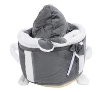 LUCKDANO Portador Frontal para Mascotas, Correas Anchas Que Mantienen el Calor, Tela de Franela, Portador de Viaje para Gatos con Calentador de Manos para Perros Pequeños, Bolsa Canguro,