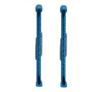 LUCKDANO Protectores de Patines Artísticos Protectores de Patines de Hielo de Plástico - para Hockey y Artísticos - Ajuste Universal con Ensamblaje Personalizado - Elija Entre 7 Colores (Blue)