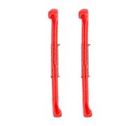 LUCKDANO Protectores de Patines Artísticos Protectores de Patines de Hielo de Plástico - para Hockey y Artísticos - Ajuste Universal con Ensamblaje Personalizado - Elija Entre 7 Colores (Rojo #02)