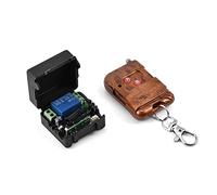 LUCKDANO Receptor de Control Remoto RF con Interruptor relé Inalámbrico 12V 10A Función Aprendizaje Bloqueo Automático para Regulación Automática, Rango 315MHz y 100m