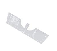 LUCKDANO Regla de Camiseta Herramienta de Medición de la Camisa de la Regla de la Camisa para el Material de PVC de Prensa Térmica aprox. 40.5 X 12.7 Cm / 15.9 X 5.0in para Suministros de Costura