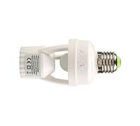 LUCKDANO Tabón de Luz Activado por Movimiento Sensor Luces Socket Movimiento Socket de Sensor Distancia de Detección de 6m E27 para el Sótano del Garaje del Porche