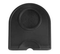 LUCKDANO Tamp Mat Coffee Alfombrilla Multifunción de Silicona para Prensa de café, Antideslizante y Compacta, Ideal para Amantes del café y Máquinas Semiautomáticas, 12,5x14 Cm (BLACK)