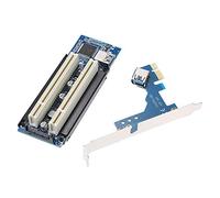 LUCKDANO Tarjeta Adaptadora PCI-E a PCI Tarjeta de Expansión con Ranura Dual para de Captura y Sonido: Alta Compatibilidad y Rendimiento Duradero