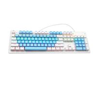 LUCKDANO Teclado Mecánico para Juegos con Cable de 104 Teclas | Retroiluminación Arcoíris RGB | Interruptores Azul/Rojo/marrón | Anti-Fantasma | Diseño Ergonómico | Compatible con y Mac