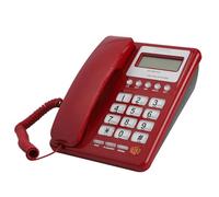 LUCKDANO Teléfonos Fijos para el Hogar Hotel Teléfono con Cable con Pantalla de Identificación de Llamadas - Material ABS Duradero para Uso en la Oficina y el Hogar