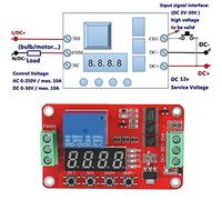 LUCKDANO Temporizador de Ciclo de relé de Retardo de Automatización - Temporización Ajustable hasta 270 Horas con Modos de Bucle Infinito y Finito - Interfaz de 3 Cables Fácil de Usar para Diversas