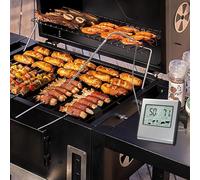 LUCKDANO Termómetro Digital LCD para Cocinar Carne con Sonda de Temperatura, 7 Temperaturas Preestablecidas y Temporizador para una Cocción Perfecta en la Cocina