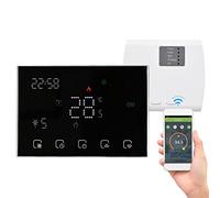 LUCKDANO Termostato Digital Inteligente Programable con Pantalla Táctil LED | Controlador de Temperatura Compatible con WiFi para el Hogar y la Oficina | Controlado por Voz y Energéticamente (para