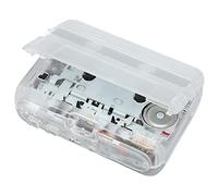 LUCKDANO TON007B Reproductor de Casetes con Auriculares, Función de Inversión Automática, Reproductor de Casetes Estéreo Retro, Diseño Inalámbrico portátil. (White)