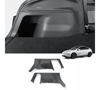 LUCKEASY Cubierta Protectora Lateral del Maletero Trasero para Tesla Model Y Juniper 2025, 5 Asientos, Panel de protección Izquierdo y Derecho, elastómero termoplástico, Velcro para Proteger el Lado