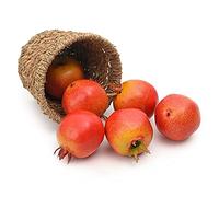 Luckforest Granadas artificiales, 6 piezas de granadas de simulación, frutas falsas para el hogar, cocina, mesa, decoración de fotografía, accesorios