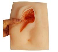 LUCKFY Avanzada la Vulva Modelo de sutura Práctica - perineal Incisión Sutura Sutura Formación Pad Modelo de la Piel - para Nurse, Estudiantes de Medicina, Reutilizable y Duradero,Leftincision