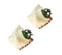 LUCKGONI Paquete de 2 cubiertas de seguridad para plantas de invierno que resaltan el cordón deslizante ventilado y arbustos horizontales Shih Tzus