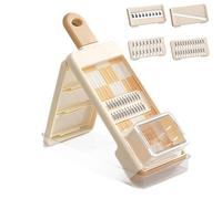 LUCKGONI Rallador multifuncional de verduras con acero inoxidable para preparar alimentos sin esfuerzo para cocinar en casa