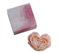 LUCKGONI Vela decorativa de cera de soja para meditaciones, alivio del estrés, decoración de mesa, accesorios de fotos, vela perfumada en forma de corazón rosa