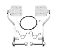 LUCKGRASP Go Kart - Cable del acelerador de pedal compatible con 212 cc, 196 cc, 6.5 hp Go Kart Vintage Racing Drift Trike Heavy Duty Pedal Go Kart Parts (plateado)