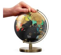 Luckies - Mapa del mundo para rascar | Mapa del mundo para rascar | Globos para adultos | Rascar mapas y mapas de viaje | Gadgets de escritorio para hombres y decoración de escritorio | Regalos de