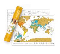 Luckies of London - Mapa mural para rascar del Mundo