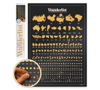 Luckies of London - Mapa para rascar | Mapa del mundo para rascar | Póster del mundo para rascar | Mapas de países visitados | Póster de frotar | Mapas de viaje | Regalos para profesores para hombres