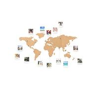 Luckies of London - Tablero de corcho con diseño de mapamundi