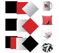LUCKIGUCK Infusible Transfer Ink Sheets Solid Color 12pcs/set, Heat Pre-Printed Sublimation Paper 30,5 x 30,5 cm, Hoja de Transferencia de Colores y Patrones