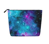 Luckily&Day Cool Star River - Bolsa de cosméticos para mujer, bolsa de maquillaje, bolsa de viaje con gran almacenamiento, regalos para mujeres, color negro, talla única, Negro, One Size