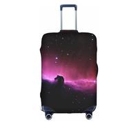 Luckily&Day Dark Star Sky - Funda protectora elástica para equipaje de viaje (para 18 a 32 pulgadas), Blanco, Medium