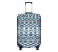 Luckily&Day Diamonds - Funda protectora elástica para equipaje de viaje (para 18 a 32 pulgadas), Blanco, Medium