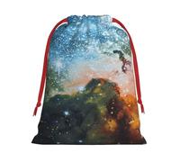 Luckily&Day Galaxy Space. (2) Bolsa de regalo personalizada con cordón, bolsa de regalo de terciopelo suave para mujer, Navidad, 1 paquete