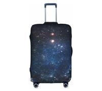Luckily&Day Galaxy Space - Funda protectora elástica para equipaje de viaje (para 18-32 pulgadas), Blanco, Large