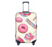 Luckily&Day Sweet Lollipop Cupcake Funda de equipaje de viaje (para 18-32 pulgadas), funda protectora elástica para maleta, fundas para equipaje, Blanco, Large