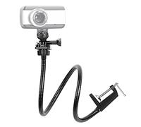 Luckits Soporte para cámara Web Soporte para cámara Web de 25'', de Brazo de Cuello de Cisne Ajustable de 360 °, de Abrazadera para Escritorio Flexible, Soporte de Escritorio con Rosca de 1/4