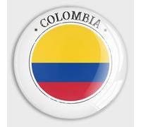 luckluccy Imanes de vidrio para nevera, bandera de Colombia, imanes pequeños, imán de nevera internacional, bandera patriótica, imanes fuertes para aula, cocina, oficina, hogar, casillero, decoración