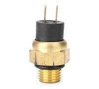 Luckmart - Interruptor de ventilador de refrigeración para radiador de motocicleta, de aluminio, interruptor de sensor de temperatura de agua, enchufe doble largo, compatible con Honda VF1100C V65 Magna 1984 1985 1986 Honda VF1100S V65 Sabre 1984 1985