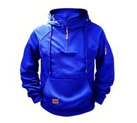 LUCKME Sudadera Hombre con Capucha,Cuello Alto Sudaderas Hombres Deportivas