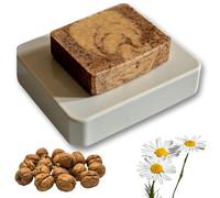 Lucknel Jabón natural hecho a mano (1 unidad: manzanilla de nogal con arcilla del mar muerto)