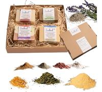 Lucknel Jabones naturales hechos a mano (4 unidades, para pieles sensibles, lavanda y arcilla rosa, leche pura de cabra y manteca de karité, bálsamo de limón y ortiga, coco y manteca de cacao)