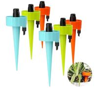 LUCKNIGHT 6 picos autoregados, dispositivos automáticos de riego para plantas de interior, riego por goteo con válvula de control de drenaje lento