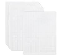 Luckwaii Malla Plastico 10 Piezas Malla de Plastico para Hacer Bolsos Lienzo de Bordado Plastic Canvas Blanca Cañamazo Plástico Bolsa Malla para Bordados Proyectos de Punto y Ganchillo 20 x 30 cm