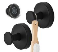 Luckwaii Toallero Ventosa Ganchos Adhesivos para Pared,2 Piezas Acero Inoxidable Colgador Toallas sin Taladro, Capacidad de Carga Máxima 5kg,Percha Baño Toalleros Autoadhesivo Extrafuerte para Cocina