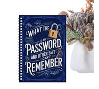 Luckxing Cuaderno de Contraseñas - Agenda Espiral | Organizador De Internet En Formato De Cuaderno - Para Personas Mayores, Mujeres, Hombres, Hogar, Lugar De Trabajo, Universidad, Escuela Y