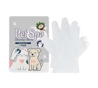 Luckxing Guantes De Toallitas para Mascotas,Diario No Lavado Suave 1 Par - Toallitas Aseo Mascotas Guantes Limpieza | para Razas Pequeñas Medianas Grandes Cachorro Viaje Campamento Post-Paseo