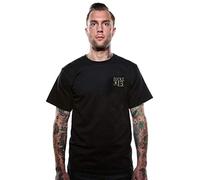 Lucky 13 Dead Skull Hombre Camiseta Negro 100% algodón Regular