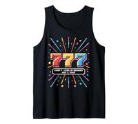 Lucky 7 Level Up Desbloqueado Cumpleaños Julio 7 2025 Camiseta sin Mangas
