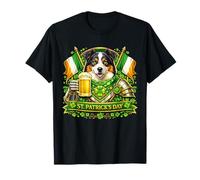 Lucky Australian Shepherd St Patrick’s Day Beer Shamrock Camiseta