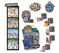 LUCKY BOB Pack de 5 Figuras divertidas y coleccionables con 5 Accesorios | Temática Sorpresa (Home, Gym, Street & Supermarket) - Juguete muñeco para niños 3-10 años