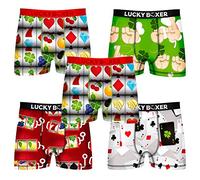 Lucky Boxer 146628 Calzoncillos Tipo Bóxer Surtidos para Hombre, Paquete de 5
