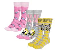 Lucky Boxer 36-43 Set de 3 Calcetines Harry Potter diseño Luna Lovegood y Hufflepuff Talla, Multicolor, Unisex Adulto